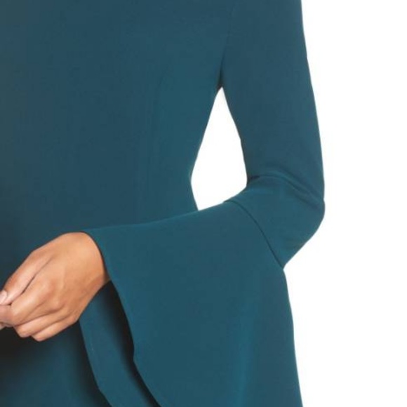 Bardot 'Solange' Off the Shoulder Midi Dress TEAL - Picture 2 of 6